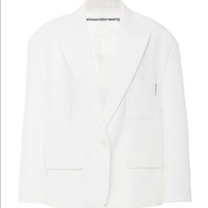 NWT Alexander Wang oversized white blazer XS